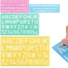 Customized color PP letter template ruler for foreign trade, primary school student letter ruler set, Unicorn-deer plastic, others are acceptable Item Picture